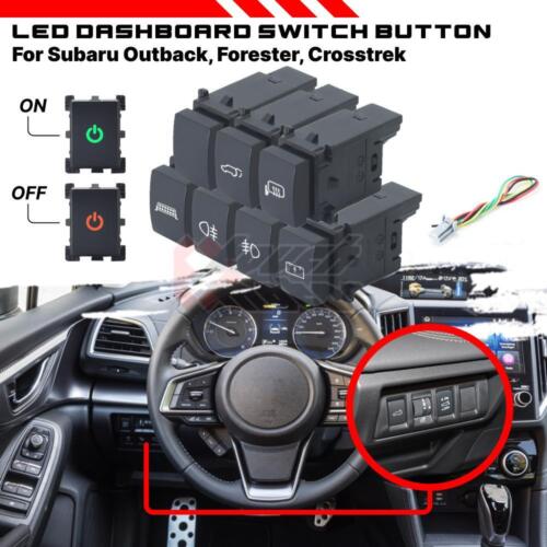 <!--F#f_0-->Dash Push Switch ON-OFF Red LED Fog Light Bar For Subaru Forester Impreza WRX<!--F/-->