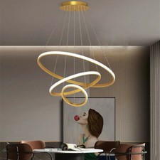 Bar Chandelier Lighting LED Pendant Light Gold Decor Ceiling Lights Canteen Lamp