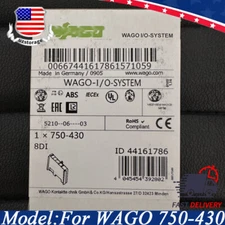 NEW IN BOX For WAGO 750-430 Analog Input PLC Module 8-Channel Digital 24VDC