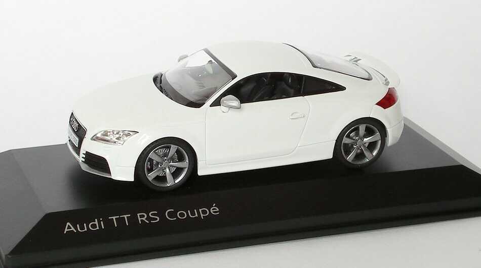 VERY RARE AUDI TT RS TTRS 8J COUPE QUATTRO IBIS WHITE 1:43 SCHUCO
