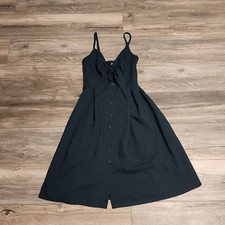 NWOT, Tie Front Button Midi Dress, Size S