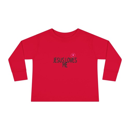 Jesus Loves Me Toddler Long Sleeve Tee - Picture 18 of 21