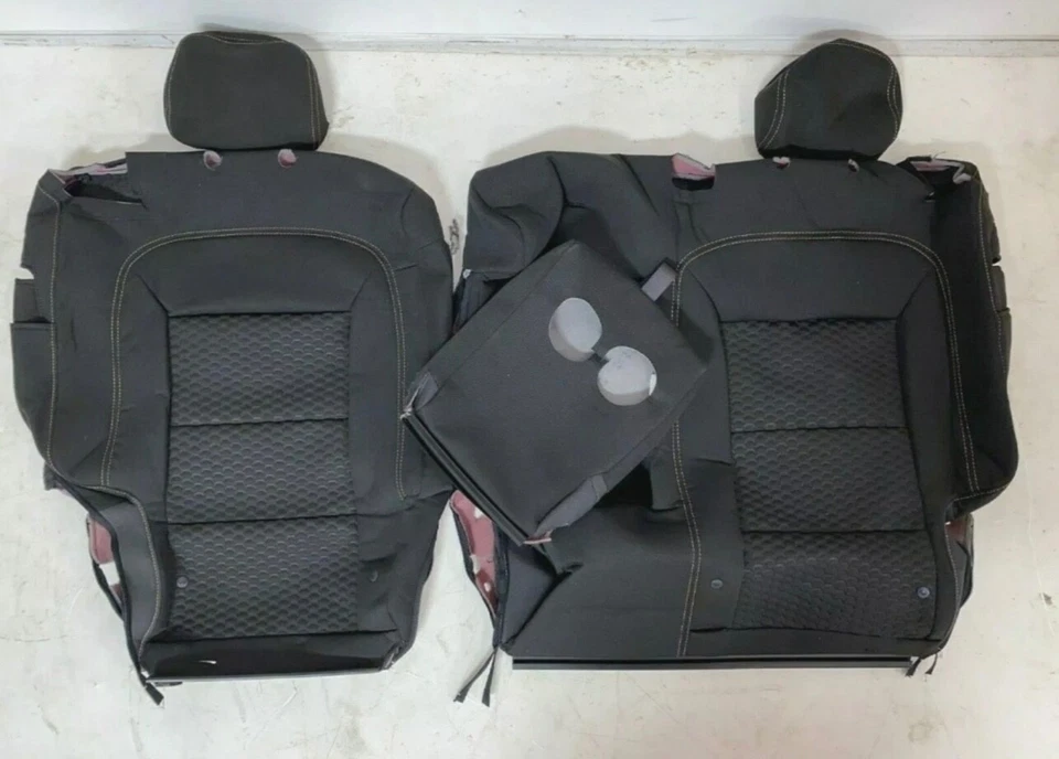 GMC TERRAIN SL/SLE OEM FACTORY CUBIERTA DE ASIENTO DE TELA NEGRA 2018-2020 Foto 2 de 3