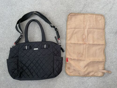 Storksak Bobby Black Baby Changing Bag With Accessories - Picture 1 of 7