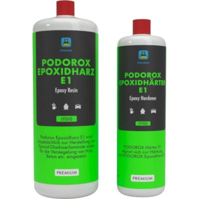 Epoxidharz PODOROX E1 | Glasklar | Epoxy | Resin | Laminierharz | klebefrei 