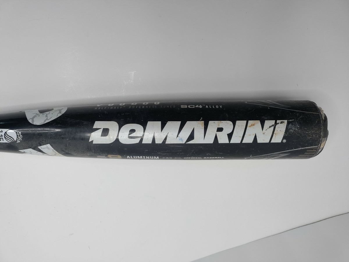 Batte Baseball DeMarini Voodoo Black - 31 Pouces 22 Oz - Alliage SC4 - Occasion (manque Grip)