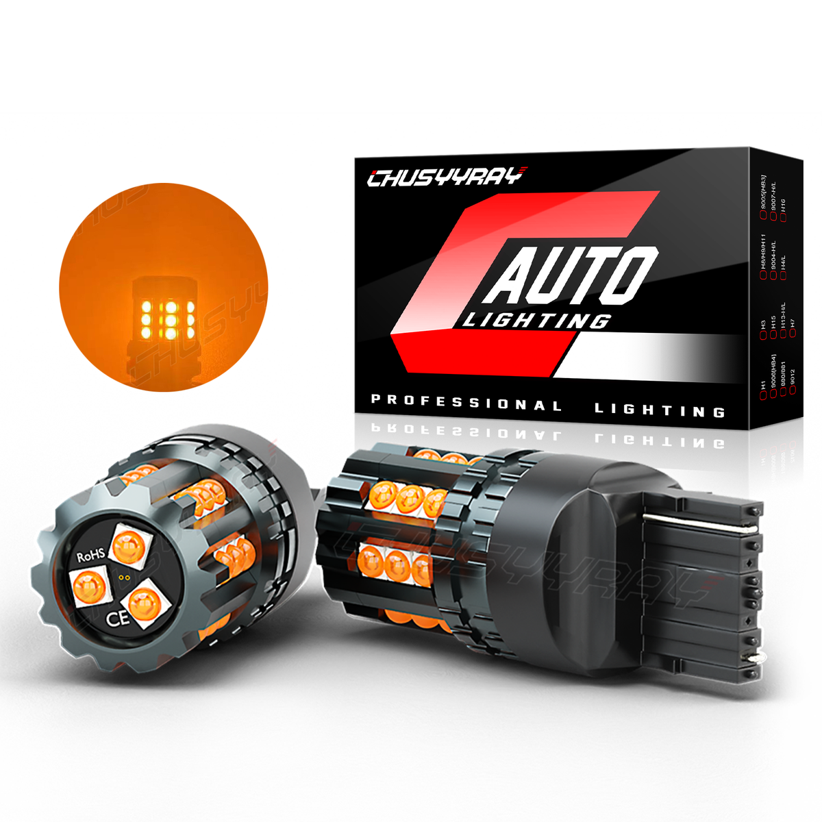 2013-2021 Chevy Malibu 2X 7443 7440 LED Turn Signal Light Bulb