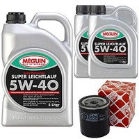 MotoröL Set 5W-40 Vollsynth Meguin 7 Liter + ÖLfilter FüR Fiat Ducato Bus 2.0
