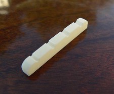 Cream Bone Low Profile Flat Base Nut for Fender Precision Bass guitar 42mm