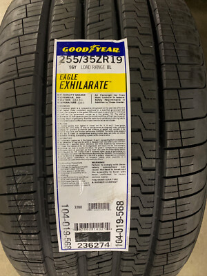 1 New 255 35 19 Goodyear Eagle Exhilirate Tire