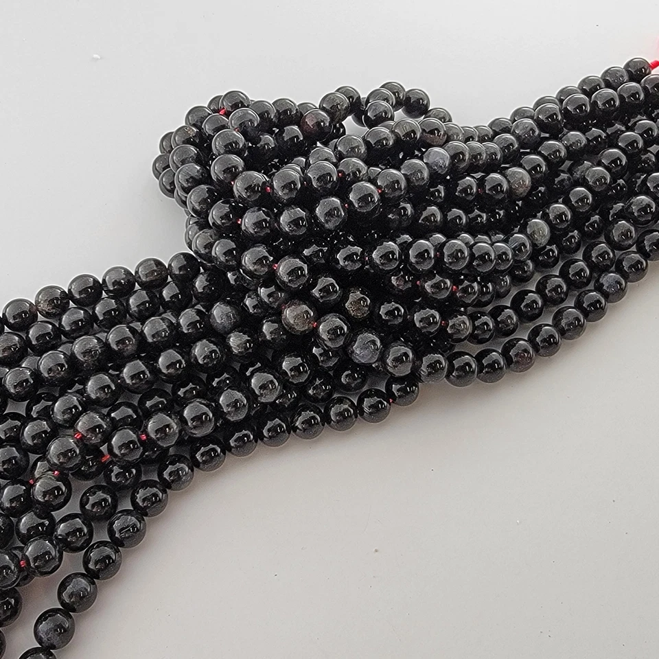 Cuentas de astrofilita doradas destello natural liso redondo cristal piedra 6 mm 8 mm 10 mm Foto 3 de 4