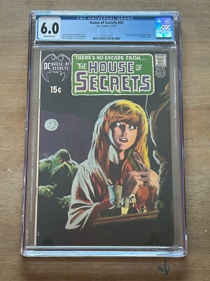 House of Secrets #92 Comic Book CGC 6.0 1st appearance of Swamp Thing COPPER AGE