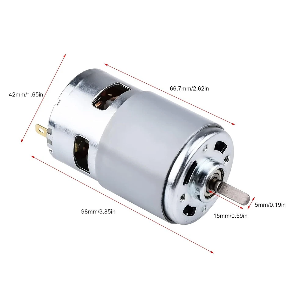 Elektromotor Halbachsenmotor DC 12V 4500 U/min. Drehmomentstark RC Modell DIY - Bild 3 von 4