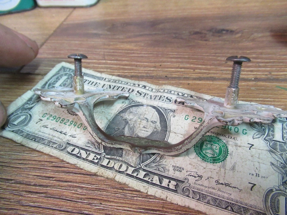 brass gold brushed white Cabinet Drawer bail pull French provincial hardware - Image 3 of 4