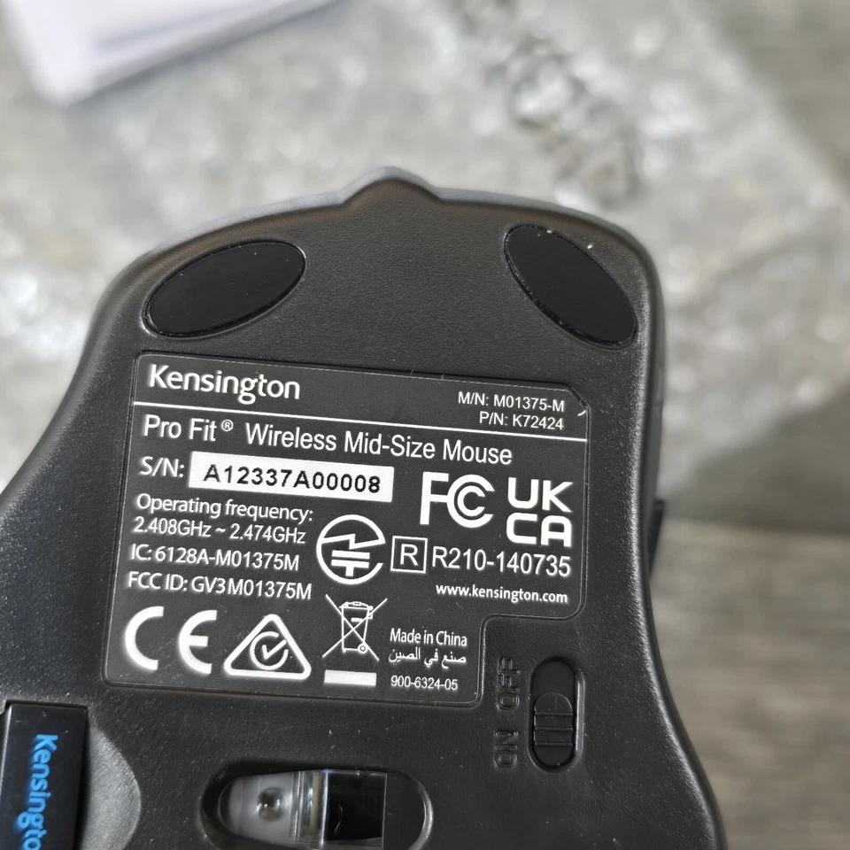 Kensington Pro Fit Mid-Size Wireless Mouse Emerald Green (72424) - Image 4 of 4