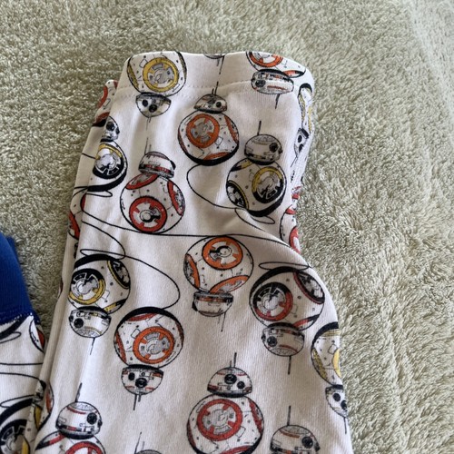 Hanna Andersson Star Wars Boys White Blue Long Sleeve Pajamas 6-7 120 cm - Foto 6 di 8