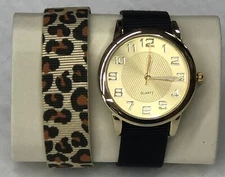 Unbranded Quartz Ladies Leopard print Interchangeable Band Watch Japan Movement