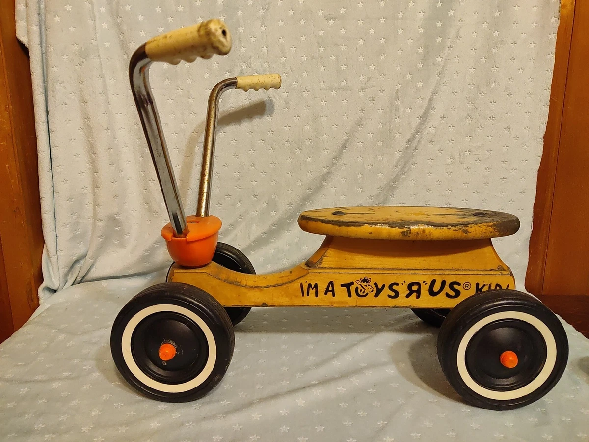 I m A Toys R Us Kid Vintage Wooden Ride On Bicycle Toy Child size