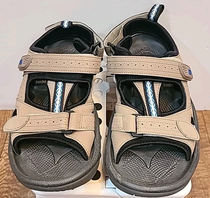 Footjoy FJ Brown Leather Closed Toe Soft Spike Golf Sandals Men\'s Size 13 Golf Sandals for Men | FootJoy main image 2