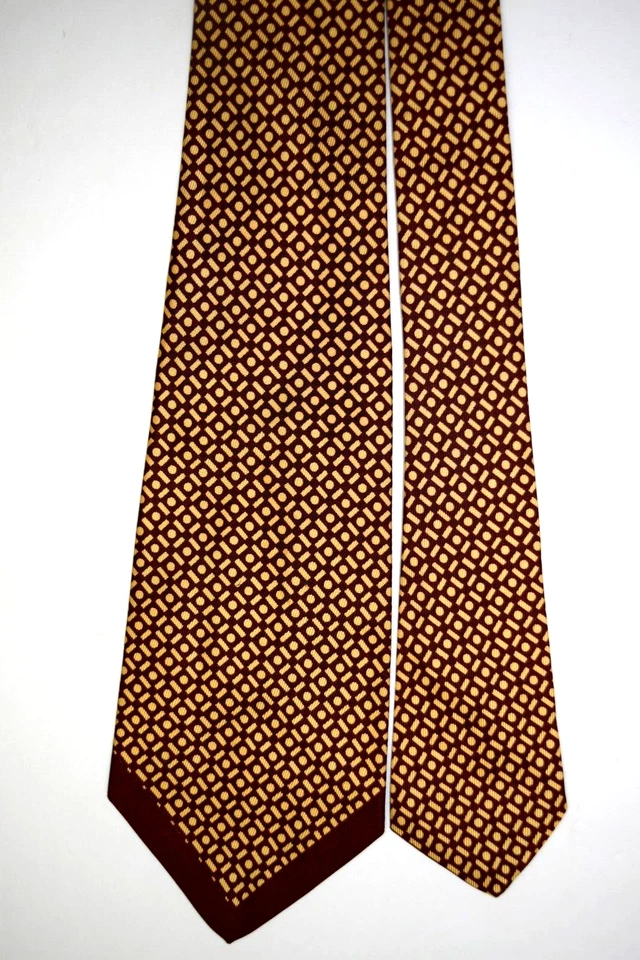 Галстук винтажный Bond 30-х 40-х годов Butterscotch сломанный бриллиант Peg фуляр галстук 51 x 3,75" - Изображение 4 из 4