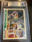 Jack Sikma Signed 1978-79 Topps RC Card #117 BGS Encapsulated Gold Sharpie Inscr