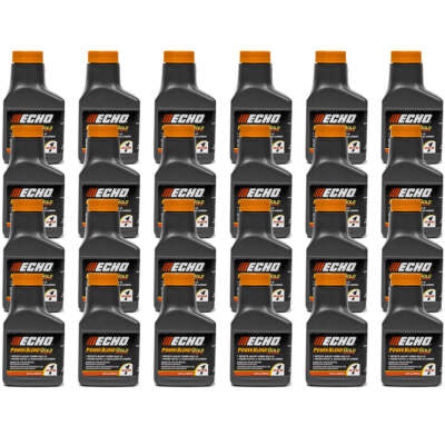 (24) Echo Oil 2.6 oz Bottles 2 Cycle Mix For 1 Gallon Power Blend Extended Life 