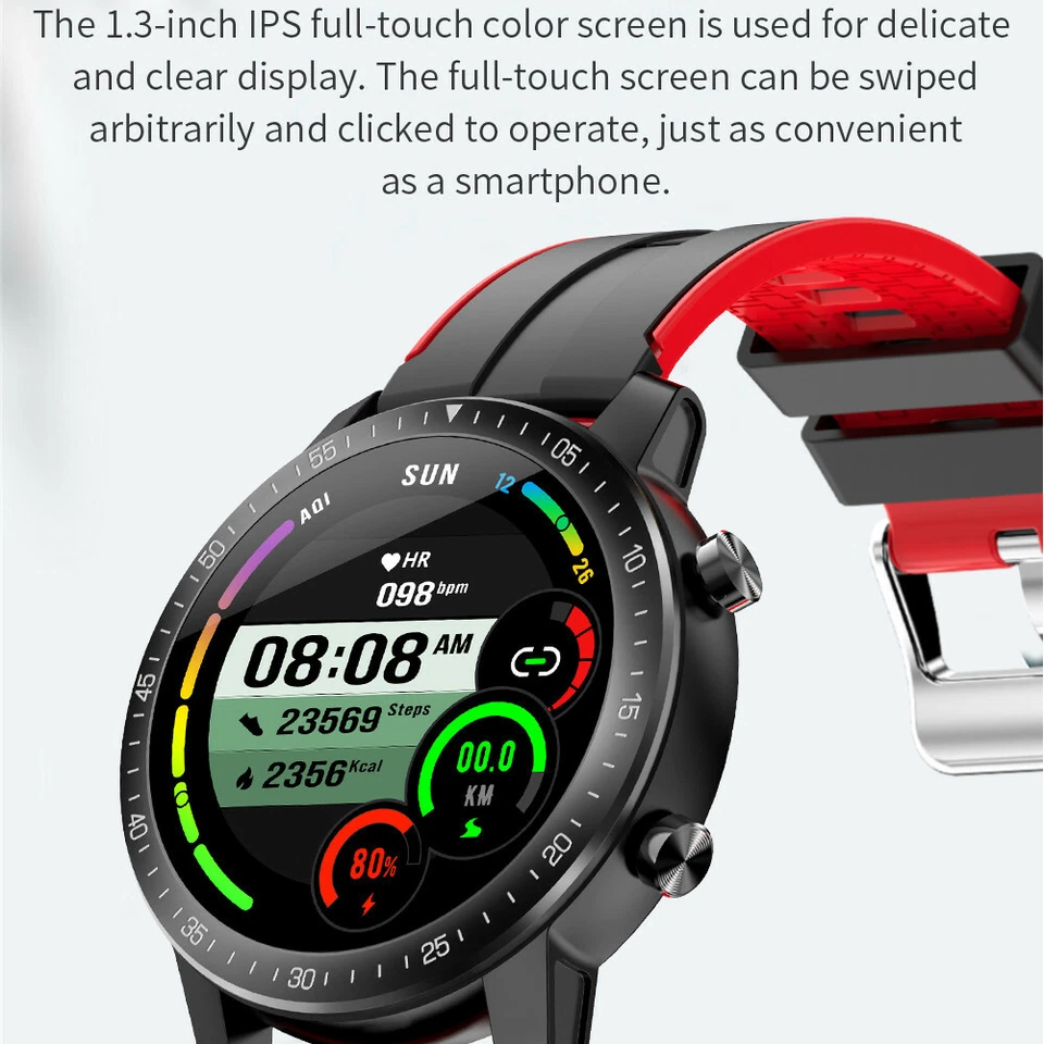 Men Smartwatch  Touch Screen Fitness Tracker Smart Watch Boys Sport Bracelet - Image 4 of 4