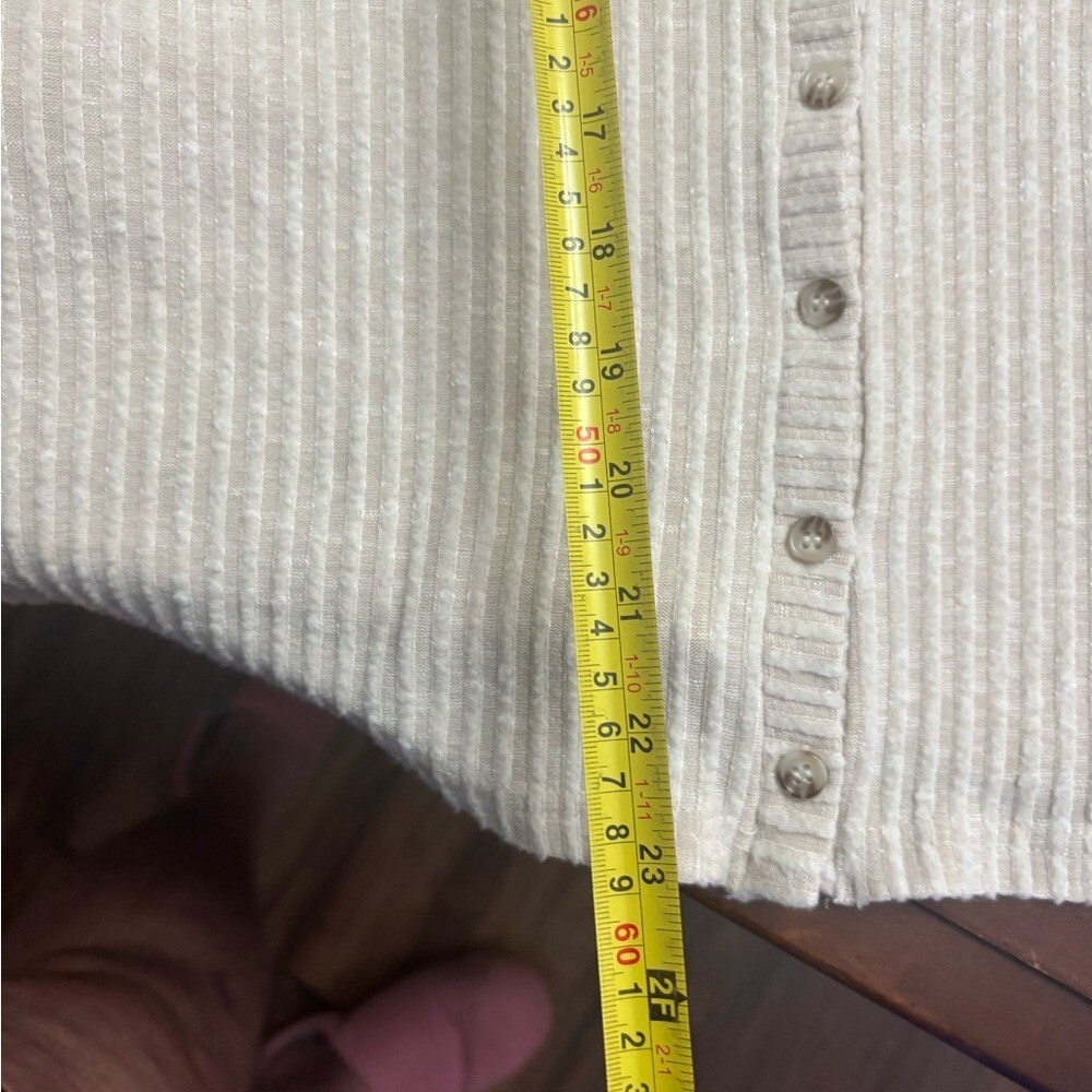 Code X mode v neck button down large spring Old M… - image 6