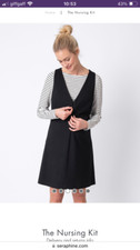 Seraphine pregnancy maternity nursing dress S small 8 10