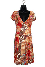Lauren Ralph Lauren Petite Women's PXS Paisley Print Short Sleeve Dress