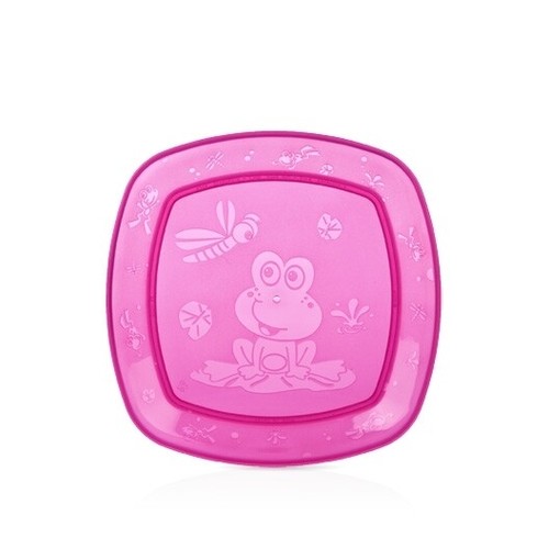Nuby Fun Feeding Square Plate - Durable - Fun - Travel - BPA Free - 第 2/18 張圖片