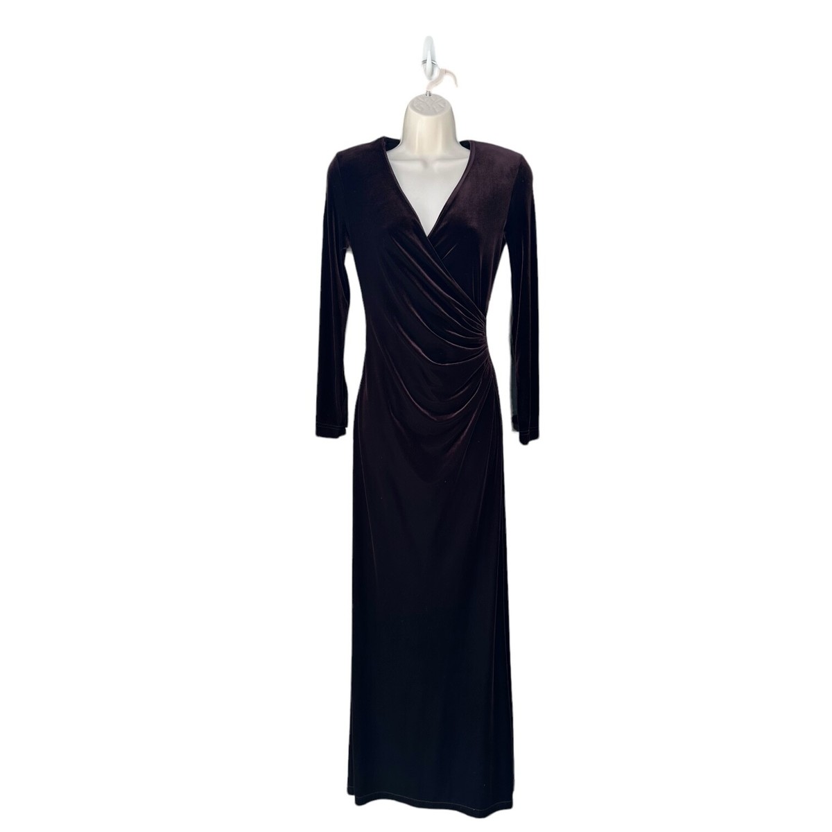 vintage TADASHI velour design long dress