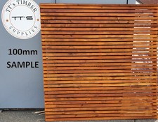 Cedar Horizontal Lattice Fence Panel | Various Sizes | 100mm Sample Only