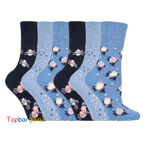 Ladies Gentle Grip Honeycomb Top Soft Cotton Non Elastic Diabetic Socks UK 4-8 - Picture 98 of 131