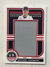 ANDREW JIMENEZ 2025 Panini USA Baseball Stars & Stripes Game Used Pants # 9/10