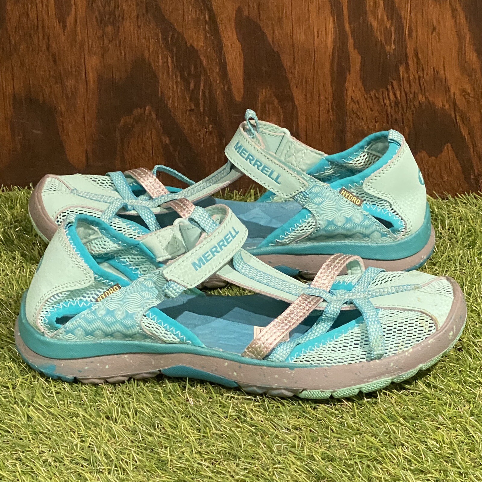 Sandali scarpe da acqua Merrell Hydro Monarch ragazza taglia 5M blu acqua