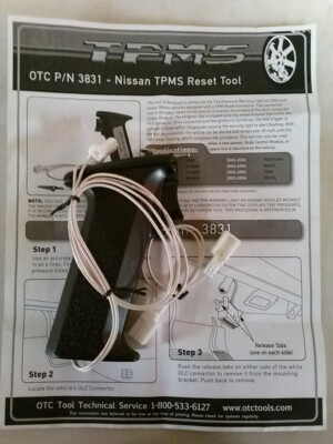OTC 3831 Nissan TPMS reset tool