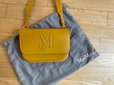 Max Mara Tasche Clutch Handtasche gelb, senfg...