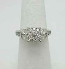 1Ct White Round Cut CZ Women's Engagement Wedding Ring In 925 Sterling Silver