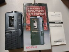 Vintage - Realistic Micro-34 Voice Actuated Micro Cassette Recorder in box