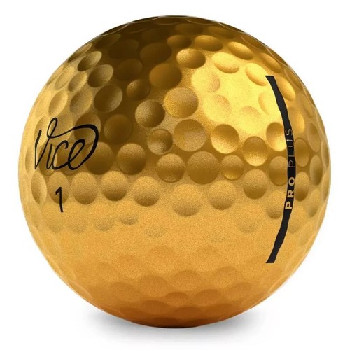 Vice Golf Pro Plus Gold Golf Balls 12 Pack - Picture 8 of 19