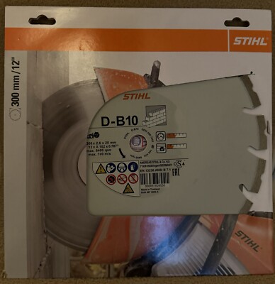 Stihl D-B10 300mm / 12'' Diamanttrennscheibe / Scheibe Nagelneu Beton / Ziegel