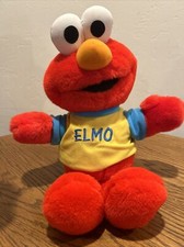 Toss and Tickle Me Elmo Plush Doll 1997 Tyco 18 Sesame Street Works Great Plush