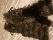 James Lakeland 100% Raccoon Sleeveless Jacket Shearling
