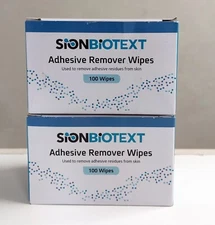 2 Boxes SionBiotext Protective Barrier Wipes, 100 per box New