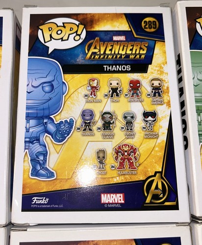 LOT 6 FUNKO POP! MARVEL AVENGERS: INFINITY WAR WALMART THANOS CHROME - Picture 10 of 18