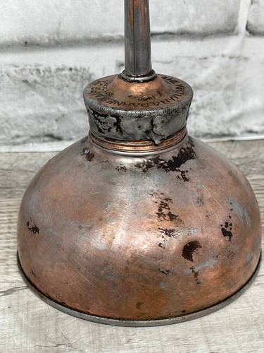 RARO Engrasador de latas de aceite con bomba pulgar Whitman & Barnes Mfg Co de colección hecho en EE. UU. 1908 - Imagen 2 de 9