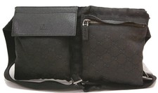 Marsupio Gucci GG tela monogramma cintura vita marsupio nero 0528a