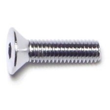 #10-32 x 3/4" Chrome Grade 8 Flat Head Socket Cap Screws (10 pcs.)