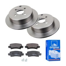 ATE BREMSSCHEIBEN Ø258MM + BREMSBELÄGE HINTEN FÜR TOYOTA COROLLA TOYOTA